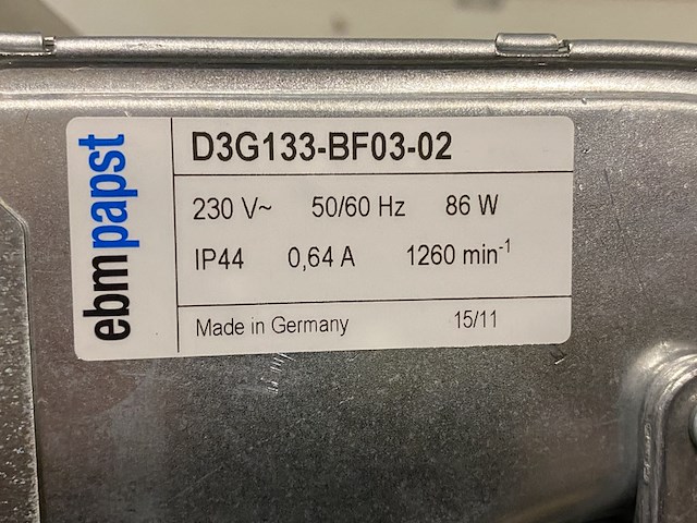 Ca. 20x slakkenhuis ventilatoren , ebm papst, d3g133-bf03-02 - afbeelding 3 van  4