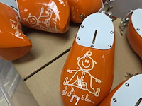 Ca. 20x spaarpot klompje, oranje