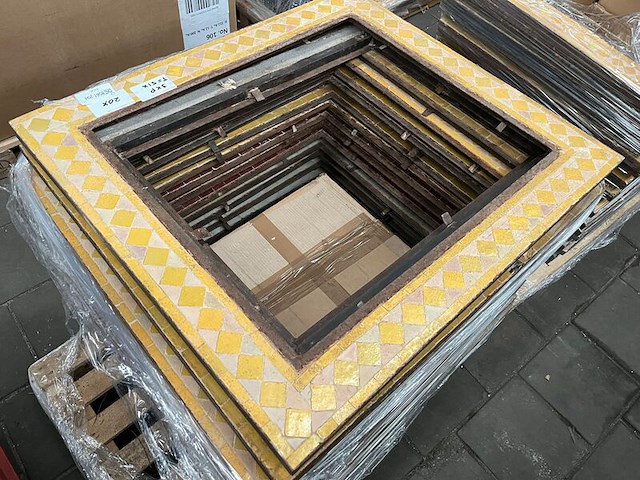 Ca. 20x stenen mozaïek frame 70x90 cm - afbeelding 6 van  6