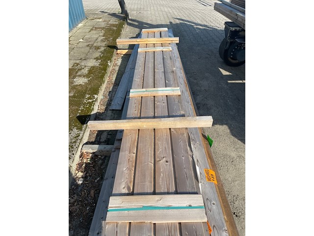 Ca. 20x thermo vuren shiplap, 18x140mm, lengte 7/300cm, 13/390cm - afbeelding 1 van  2