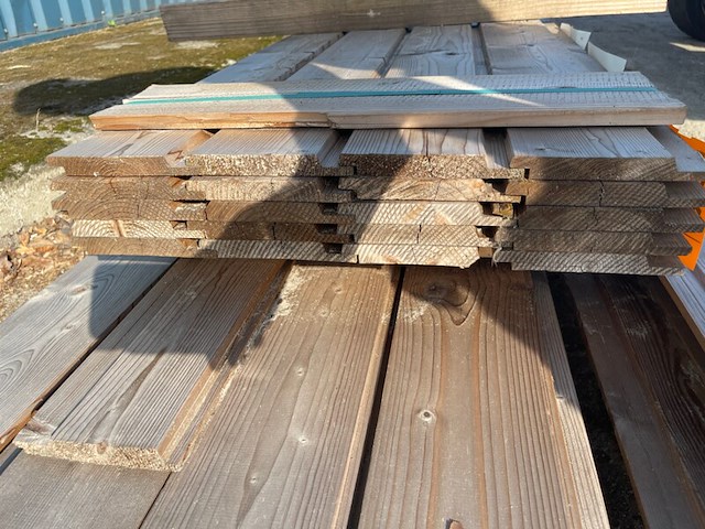 Ca. 20x thermo vuren shiplap, 18x140mm, lengte 7/300cm, 13/390cm - afbeelding 2 van  2