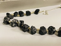 Ca. 20x toermalijn zwart halskettingen - afbeelding 3 van  4