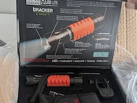 Ca. 20x zaklamp tracker led lite homeij, zwart /oranje, 13,5 cm