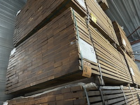 Ca. 210x guyana ipé planken geschaafd, 25x70mm, lengte 155cm - afbeelding 4 van  4