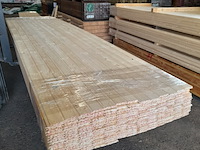 Ca. 213x vuren saunaschrootjes, 1,6 x 9,5 x 450 cm