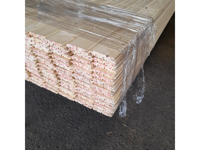 Ca. 213x vuren saunaschrootjes, 1,6 x 9,5 x 450 cm - afbeelding 3 van  7