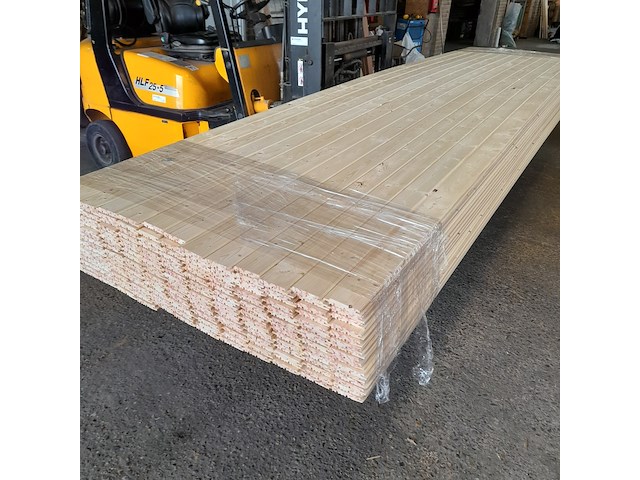 Ca. 213x vuren saunaschrootjes, 1,6 x 9,5 x 450 cm - afbeelding 4 van  7