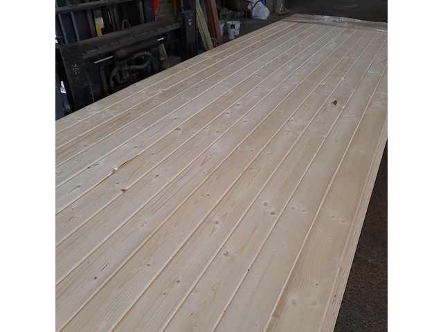 Ca. 213x vuren saunaschrootjes, 1,6 x 9,5 x 450 cm - afbeelding 5 van  7