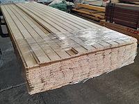 Ca. 216x vuren saunaschrootjes, 1,6 x 9,5 x 420 cm