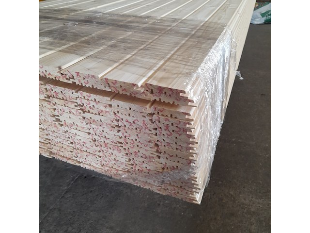 Ca. 216x vuren saunaschrootjes, 1,6 x 9,5 x 420 cm - afbeelding 3 van  6