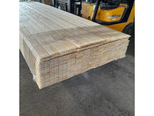 Ca. 216x vuren saunaschrootjes, 1,6 x 9,5 x 420 cm - afbeelding 5 van  6