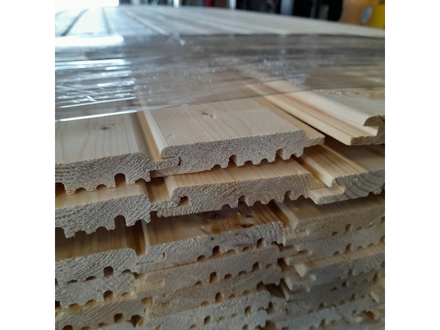 Ca. 216x vuren saunaschrootjes, 1,6 x 9,5 x 420 cm - afbeelding 6 van  6