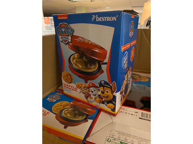 Ca. 218x wafelijzer, bestron, paw patrol app500r, rood - afbeelding 3 van  7