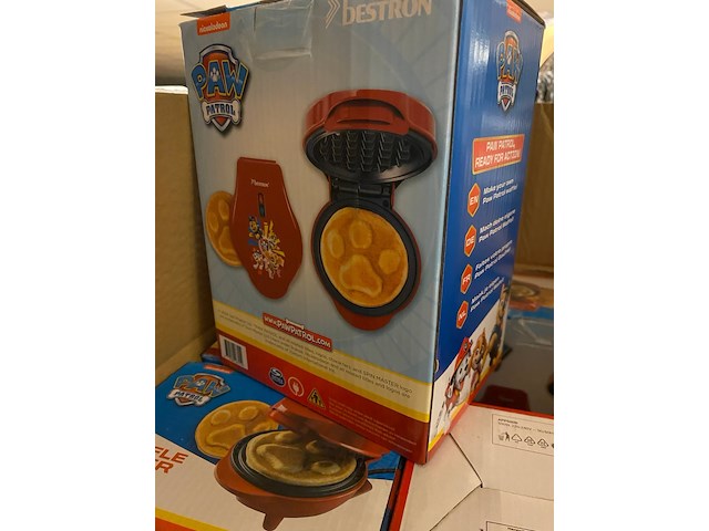 Ca. 218x wafelijzer, bestron, paw patrol app500r, rood - afbeelding 6 van  7