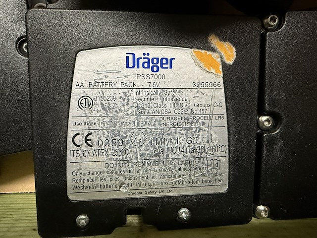 Ca. 21x ademluchttoestel, dräger, pss 7000 bodyguard & pss90 - afbeelding 4 van  14