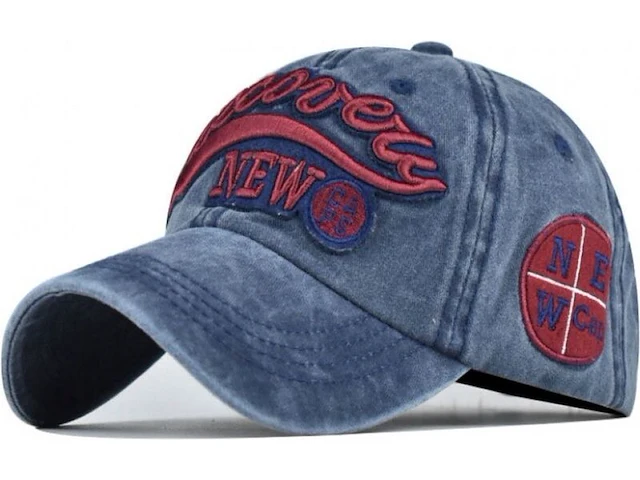 Ca. 21x baseball cap discovery, rood / blauw, one size - afbeelding 1 van  1