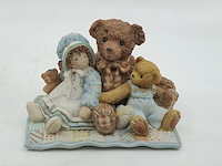 Ca. 21x beeldje, cherished teddies, friends are the thread that hold the quilt of life together - afbeelding 2 van  5