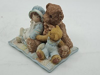 Ca. 21x beeldje, cherished teddies, friends are the thread that hold the quilt of life together - afbeelding 3 van  5
