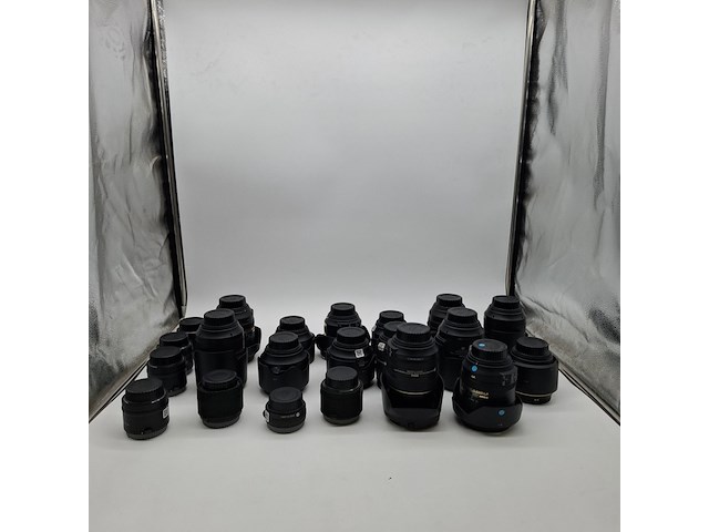 Ca. 21x camera lens, nikon, o.a. af-s nikkor 24-120mm 1:4 g ed vr - afbeelding 3 van  10