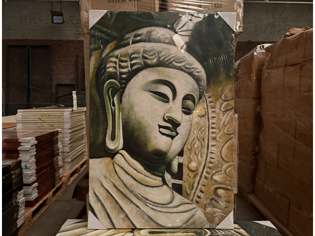 Ca. 21x canvas schilderij buddha 60x90 - afbeelding 1 van  4