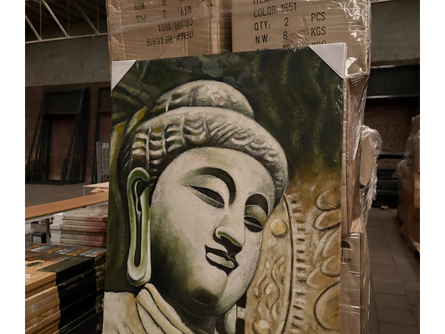 Ca. 21x canvas schilderij buddha 60x90 - afbeelding 4 van  4