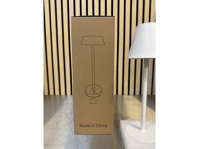 Ca. 21x design tafellamp dimbaar en oplaadbaar usb-c, wit - afbeelding 4 van  4