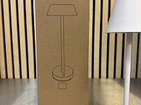 Ca. 21x design tafellamp dimbaar en oplaadbaar usb-c, wit - afbeelding 4 van  4