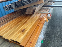 Ca. 21x douglas dubbele rhombus, 25x137mm, lengte 7/300cm, 14/400cm - afbeelding 1 van  3