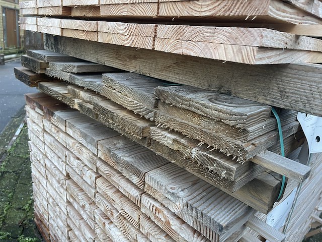 Ca. 21x douglas planken fijnbezaagd, 22x200mm, lengte 300cm - afbeelding 3 van  3