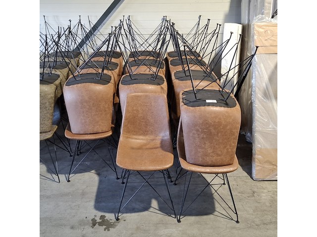 Ca. 21x eetkamerstoel, bruin - afbeelding 2 van  11