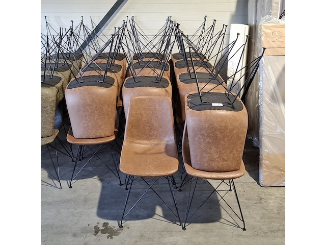 Ca. 21x eetkamerstoel, bruin - afbeelding 2 van  11