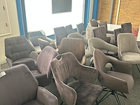 Ca. 21x eetkamerstoelen, antraciet - afbeelding 1 van  8