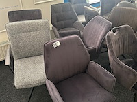 Ca. 21x eetkamerstoelen, antraciet - afbeelding 2 van  8