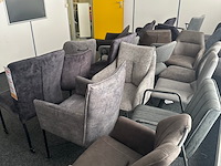 Ca. 21x eetkamerstoelen, antraciet - afbeelding 5 van  8