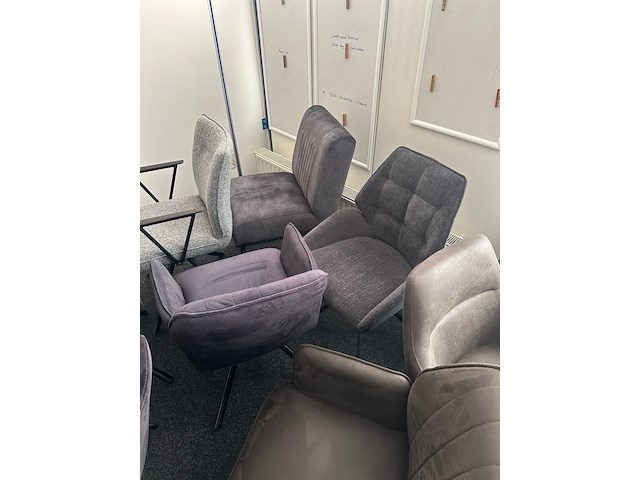 Ca. 21x eetkamerstoelen, antraciet - afbeelding 8 van  8