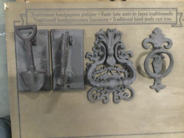 Ca. 21x gietijzeren deurklink, ladehandgreep, kastgreep, esschert design - afbeelding 6 van  9