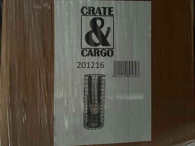 Ca. 21x hanglamp/lampenkap metaal crate & cargo - afbeelding 4 van  4