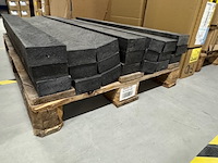 Ca. 21x kunststof balk, zwart - afbeelding 2 van  2