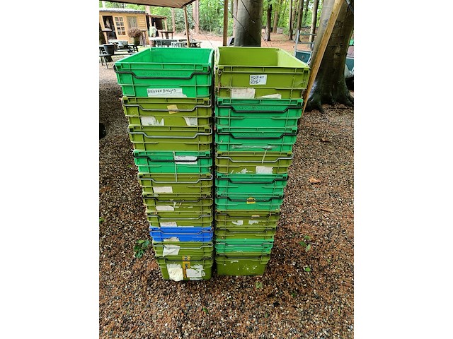 Ca. 21x stapelkratten, groen - afbeelding 1 van  3