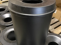 Ca. 21x vlam dovende afvalbakken 15 liter rond - afbeelding 3 van  5