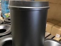 Ca. 21x vlam dovende afvalbakken 15 liter rond - afbeelding 4 van  5