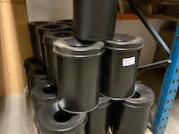 Ca. 21x vlam dovende afvalbakken 15 liter rond - afbeelding 1 van  6