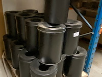 Ca. 21x vlam dovende afvalbakken 15 liter rond - afbeelding 2 van  6