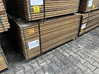 Ca. 220x guyana ipé planken geschaafd, 25x90mm, lengte 155cm - afbeelding 4 van  4