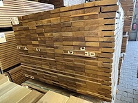 Ca. 220x guyana ipé planken geschaafd, 25x90mm, lengte 155cm - afbeelding 2 van  3