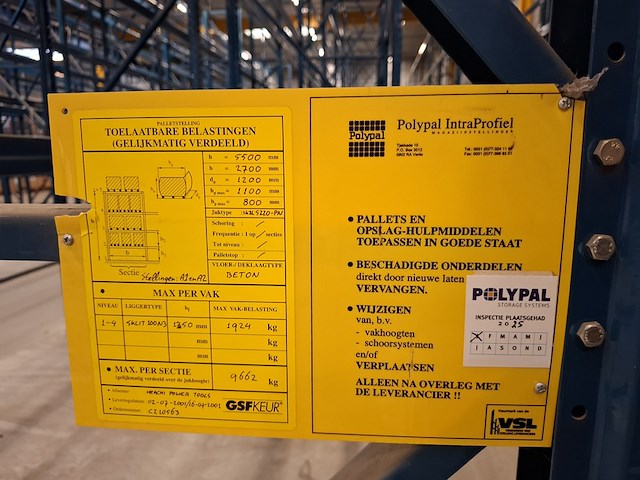 Ca. 221 meter palletstelling - afbeelding 3 van  12
