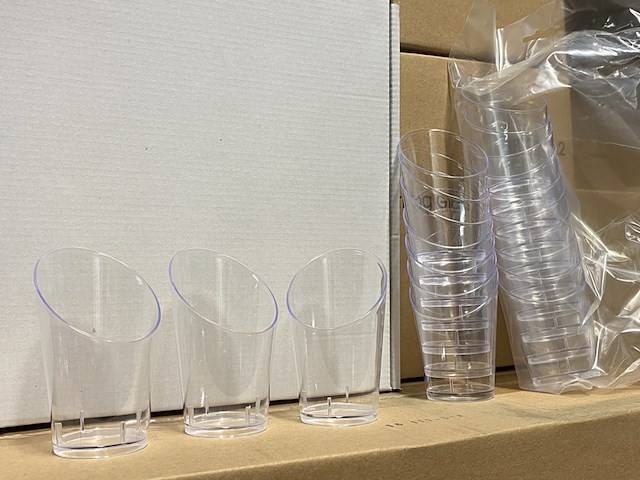 Ca. 2240x fingerfood - amuseschaaltjes, transparant - afbeelding 3 van  4