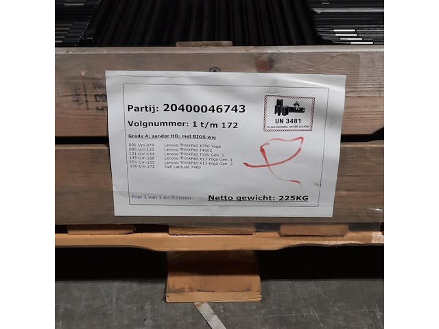 Ca. 225x laptop, lenovo/dell, o.a. thinkpad x390 yoga - afbeelding 8 van  16