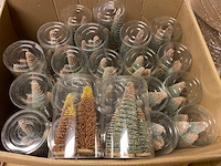 Ca. 226x decoratieve kerstboom, house of seasons, 4 stuks, h14 x ø6 - afbeelding 3 van  5
