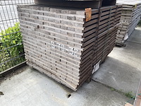 Ca. 228x guyana ipé planken fijnbezaagd, 27x80mm, lengte 125cm - afbeelding 2 van  3